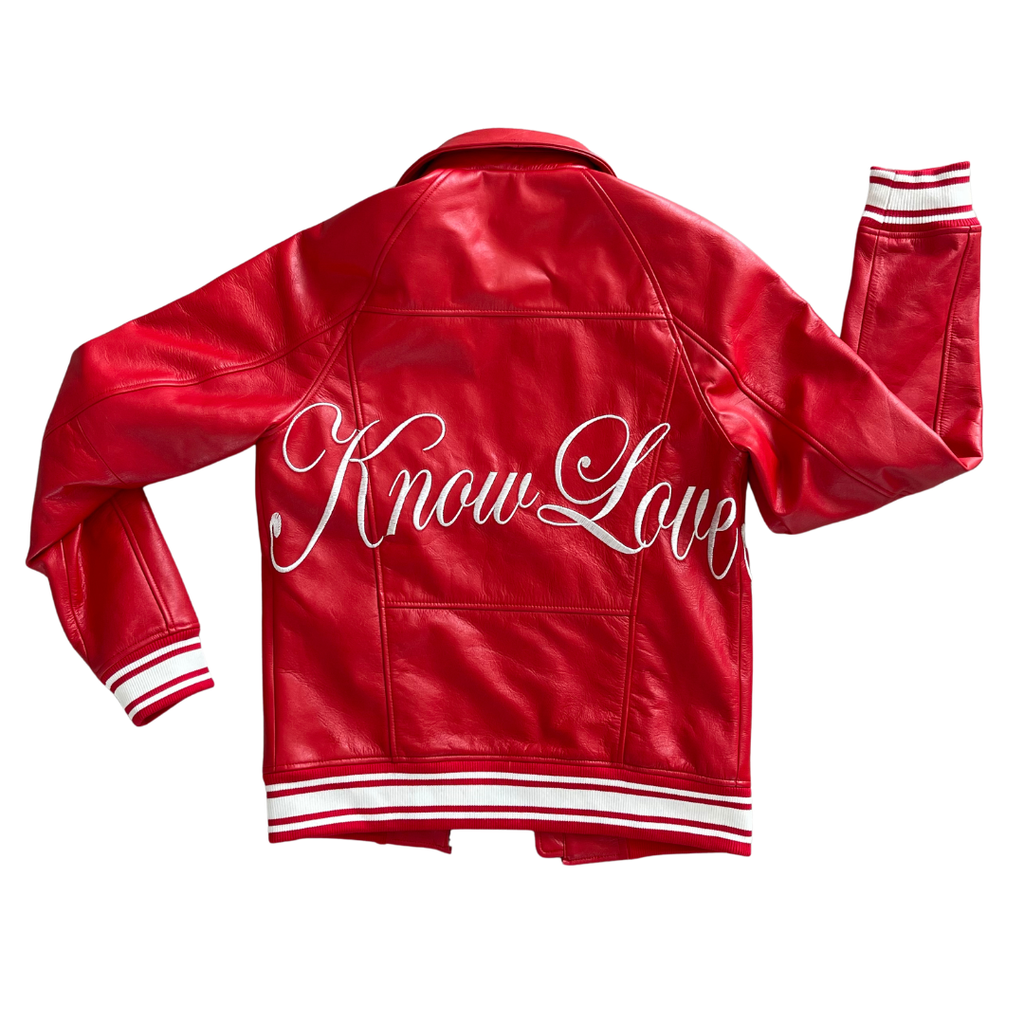 ‘Know God Know Love’ racer jacket