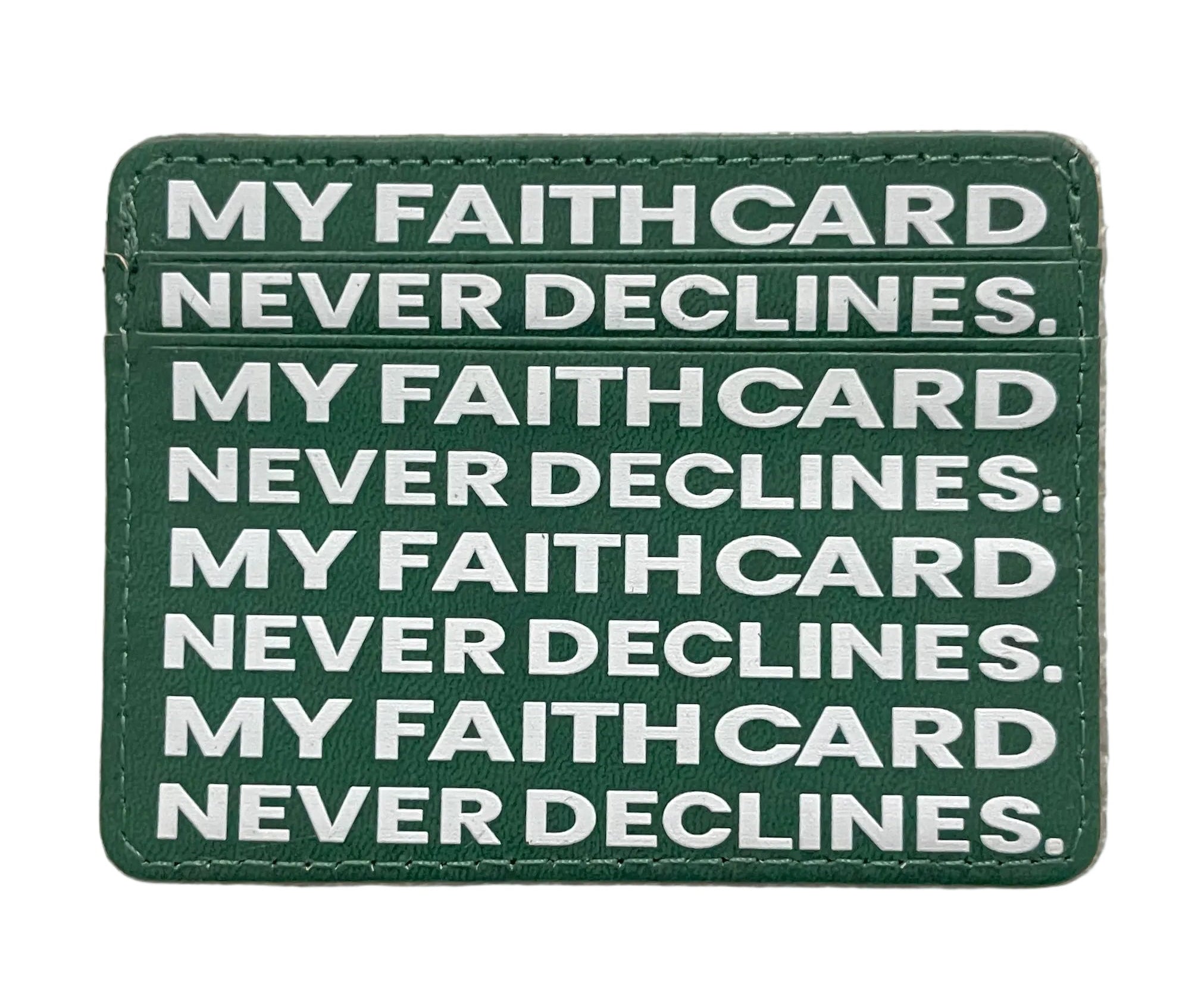 ‘my faith card never declines’ cardholder