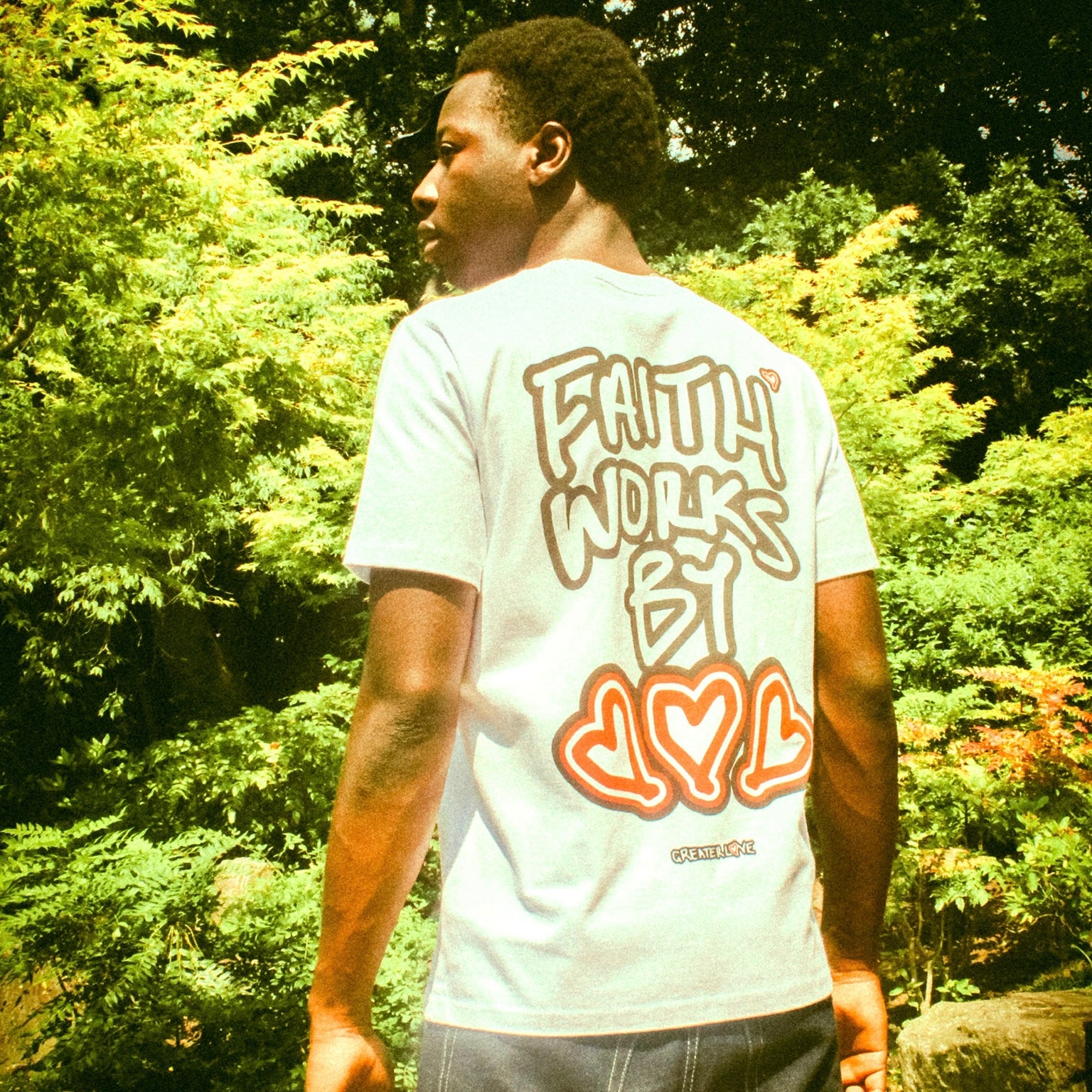 ‘faith works by love’ t-shirt